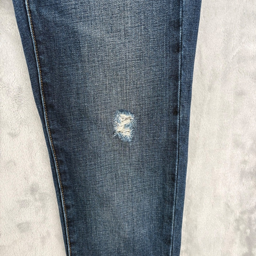 Gap Jeans Womens 24/00r (Fits 27x28) Blue Sexy Boyfriend 1969 Distressed Relaxed - Picture 4 of 11
